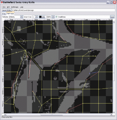 View of waypoints after edit.